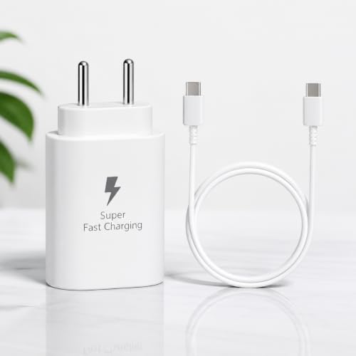 Image of 25W Type-C Charger Adapter Compatible with Samsung Galaxy M47, S25, S24, S23, S22, S21(Ultra /Fe), M35, M36, M16, M06, M05, M56, A57, M07, A55 5G, A35 5G, M17, F14(Z /S /A /M /F Series by Mifaso