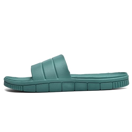 Image of clootess Shower Slide Shoes for Men and Women Home Sandal Bath Slipper Indoor House Pool College Dorm Non-Slip
