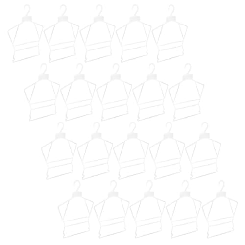 Angoily Perchas de Plástico de Color Claro para Ropa de 20 Piezas, Perchas Pequeñas para Organizador para Trajes Infantiles, Ropa de Uso en Armario y Tienda