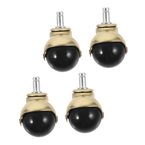 Frcolor 4個 静音万向脚輪 転可能な家具用キャスター 床を傷けにくいデスクチェア交換用ホイール オフィスチェア 家具の滑らか移動対応