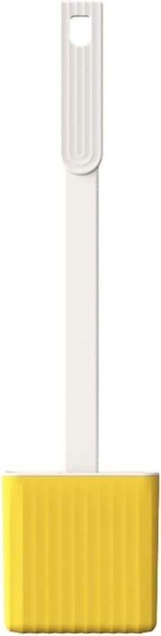 Toilet Brush Holder Toilet Brush Holder Household Wall-Mounted Toilet Brushs Bathroom Silicone Long Handle Cleaning Brush Modern Creative Toilet Bowl Brush Set Toilet Brush Holders(Brown)