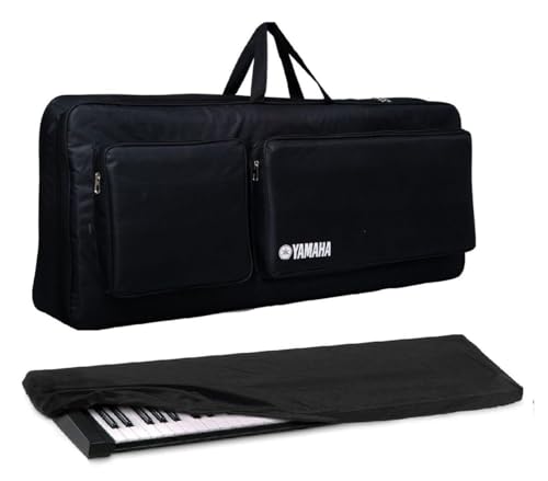 Image of Mexa Compatible with Yamaha PSR- I500, I510, E473, E483, I300, I400, E373, E463, I455 Keyboard & Casio CT-X700, X870IN, X8000IN, X9000IN Keyboard with Dust Cover. (Black YDP Dust..)