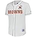 Starter Men's White Cleveland Browns Relay Vintage Full-Button Baseball Jersey