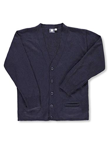 T.Q. Knits Adult Unisex Control-Pil 4-Button Cardigan (Adult Sizes S - XXL) - Navy
