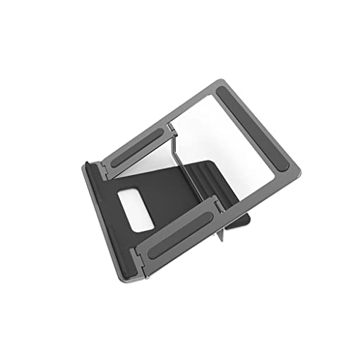Soporte para computadora portátil ideal para mejorar el teletrabajo en un escritorio gris 2