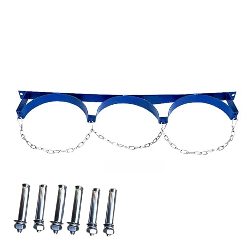 Support mural bouteille oxygène 40L robuste en acier avec vis durables - 2