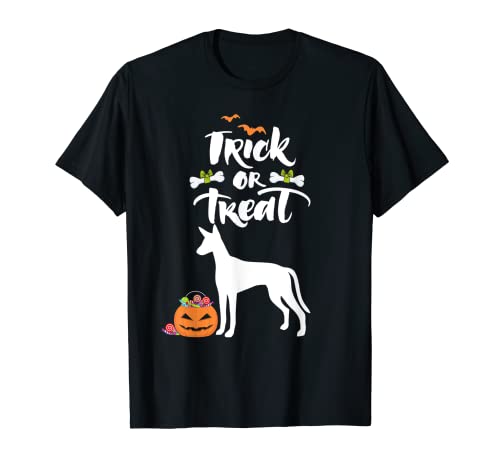 Disfraz de perro de perro ibicenco con truco o trato Camiseta
