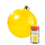 Holiball Inflatable Holiday Ornament β Ultimate Indoor/Outdoor Decoration β Reusable and Storage Friendly β for Weddings, Parties, Events, Team Colors β 30" β Yellow
