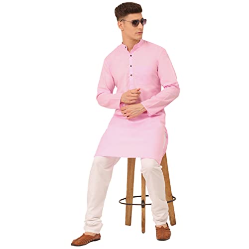 Image of Jompers Men's Cotton Ethnic Solid Kurta.