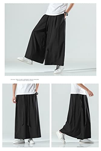 Trousers Japanese Leisure Kimono Causal Male Vintag Pants Harajuku Men Streetwear Fashion Wide Leg High Waist Straight Pants2