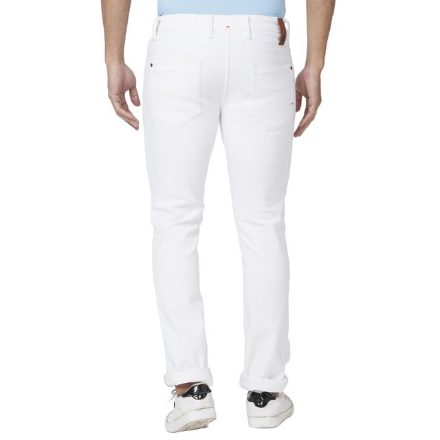 Image of Raymond Men's Mid Rise Regular Fit Jeans