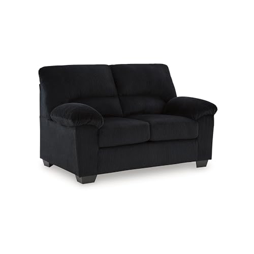 Signature Design Ashley SimpleJoy Modern Loveseat Black