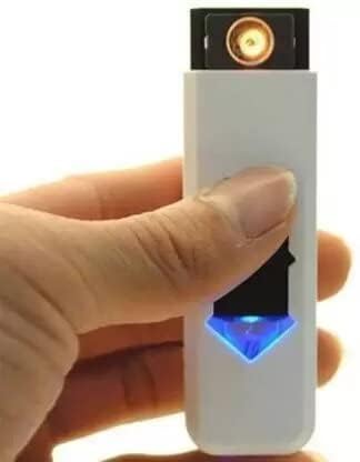 Image of Metal Electronic Cigarette Lighter, USB Rechargeable Portable Lighter for Car /Party /Pocket Lighter