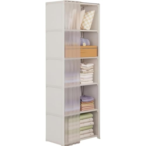 Demanca �N���[�[�b�g�J�o�[�t����e�ʃn���K�[ �ߗގ��[�ȃX�y�[�X �h�o�ϋv �L���r�l�b�g �X�q�C���[���b�N �g���� �{�I 80*28*155cm �� (40*28*155cm,���ł�)