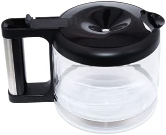 FineParts Glass Coffee Carafe for Delonghi coffee maker carafe Part 7313283649 / AS00000675 - Replacement Carafe for Espresso Delonghi Coffee Maker Pot Cup - 10 Cups