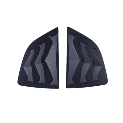 Fit for Honda Jazz FIT 2014-2020 Sedan Rear Side Window Louvers Air Vent Scoop Shades Cover Trim Blinds Carbon Rear Window Louver(Matte Black)