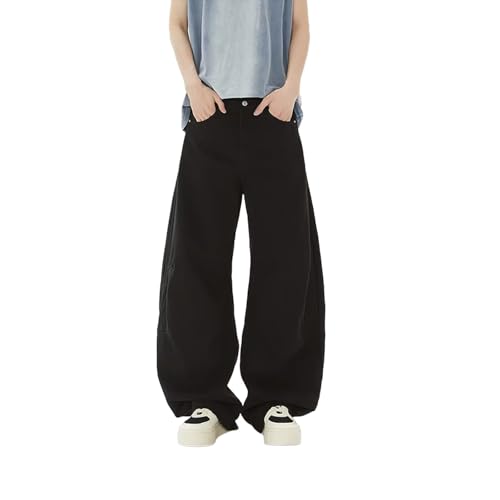 Baggy Jeans Men Loose Fit Wide Leg Barrel Jeans Men Streetwear for Skater Parachute Vintage Baggy Denim Pants4
