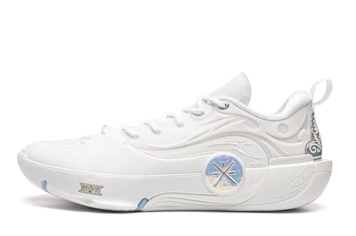 LI-NING Way of Wade 12 Mens Basketball Shoes Anti-Slip Professional Shock Absorption Sports Sneakers Standard White US 10.5