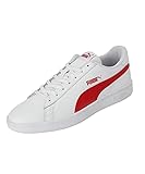 PUMA Smash V2 L, Zapatillas de Deporte Unisex adulto, Blanco White High Risk Red Gray,44 EU