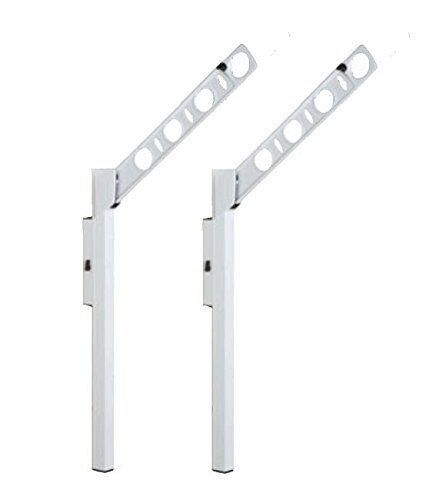 DRY・WAVE 腰壁用可動式物干金物 アーム長さ450mm SF45 ホワイト ggw725x 腰壁用可動式物干金物（DRY・WAVE） ドライ・ウェーブSF45 上下