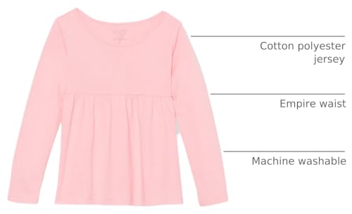 Image of The Children's Place Girls and Toddler Long Sleeve Everyday Casual Knit Shirt