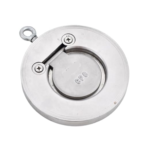Clapet anti-retour acier inoxydable 304 H74W-16P finition argentée durable de 1,5 pouces - 2