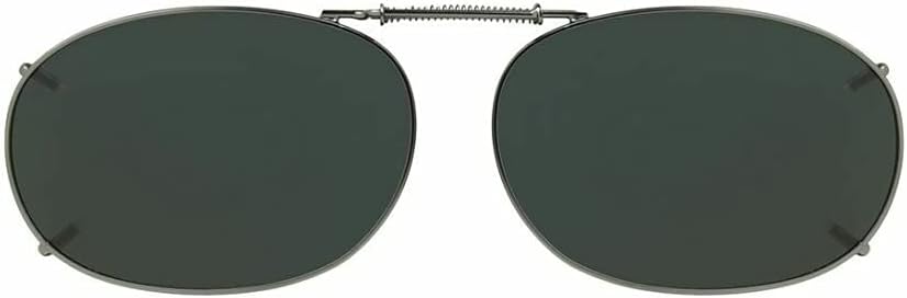 Clip-on Polarized Sunglasses Size 52 Rec 2 Black Full Frame New