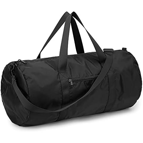 Vorspack Small Duffel Bag 20 Inches Foldable Gym Bag for Men Women Duffle Bag Lightweight with Inner Pocket for Travel Sports - Black Cover