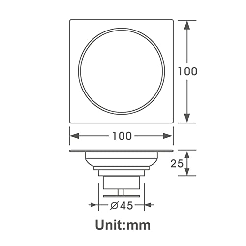 Drain de douche en acier inoxydable 304 avec finition brossée durable - 7