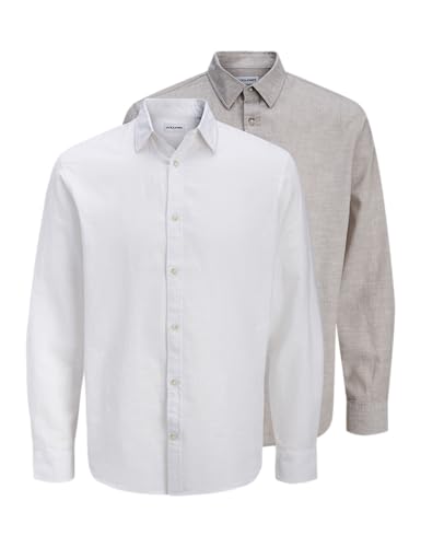 JACK & JONES T-shirts homme en lin mélangé premium pour un confort absolu