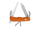 Mikov Tradition 1794 Taschenmesser PRAKTIK, Orange, 9 cm, Linerlock, Multitool- 6 Funktionen, scharfes Klappmesser für: Jagd, Angeln, Camping, Multifunktionswerkzeug, NUZ 115-NH-6