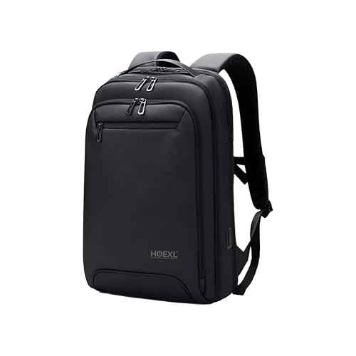 Image of HOEXL 25L Laptop Backpack for Men Women Water-Resistant Premium Business Laptop Bag 15.6-inch Laptop Bag for College,Office,Travel - Lightweight,Smart,Anti-Theft with USB Port (Black)
