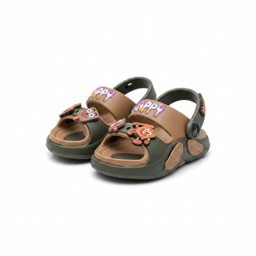 Image of GLJ Kids Comfort Clogs Sandals for Boy and Girl, 1 to 14 Years, Two-Strap Design, Easy to Wear Slip On, Dust and Waterproof, 1100
