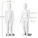 SHAREWIN Kid Mannequin Full Body Adjustable Faceless Mannequin Torso Child Dress Form Realistic Adjustable Detachable Manikin Body Display with Metal Base for Children 43.3 Inches