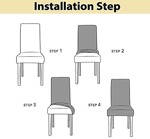 Image of Cozyland Polyester Spandex Elastic Chair Cover Stretchable with Frill Skirt Seat Slipcover (Pack of 1 - White)