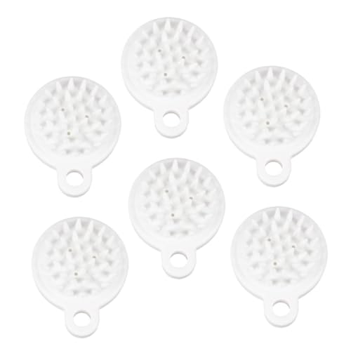 Mikinona Lot De 6 Brosses De Pour Cuir Chevelu Shampoing Nettoyage Des Pellicules Peigne De Massage Pour Lavage Des Cheveux Brosse De Massage Du Cuir Chevelu Shampoing Masseur Du