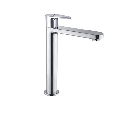 Image of ZAP BREZZA Modern Kitchen Sink Faucet Bathroom Washbasin Stainless Steel Tap Tall Pillar Cock (9 Inch)