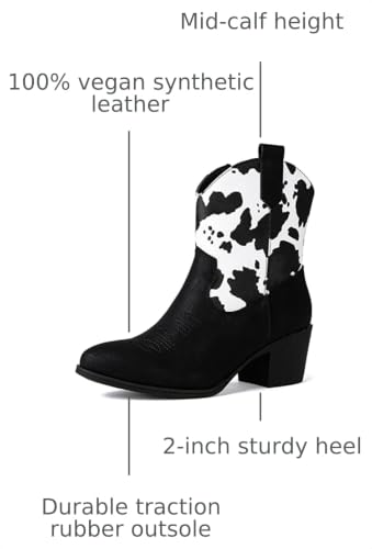 Image of GLOBALWIN Cowboy Boots For Women Short Ankle Boots