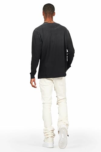 Men's Dancho Patchwork Super Stacked Flare Jean4