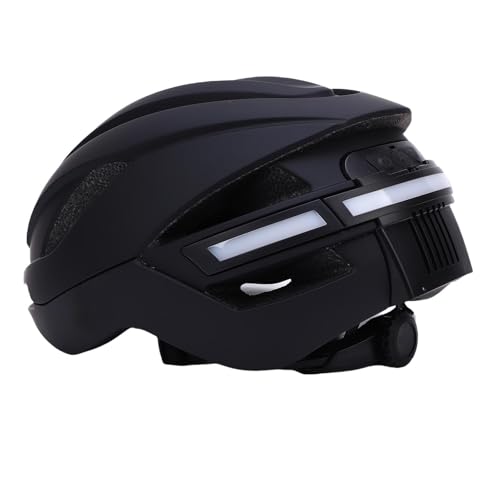 Gugxiom Bike Helmet, Smart Bluetooth Helmet with Cameras, Front 1080P HD Video Recorder, WiFi Smart Cycling Helmet with Rear Light Music Player, Remote Control (Black)