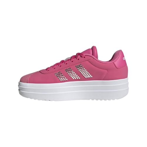 Adidas Unisex-Kids VL Court Bold Sportswear, Pulse Magenta/White/Pulse Magenta, 4