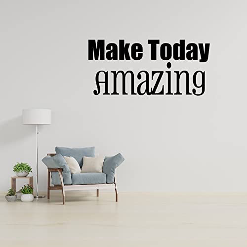 Stickers muraux motivants Make Today Amazing de 56 cm pour embellir votre coin bureau à la maison