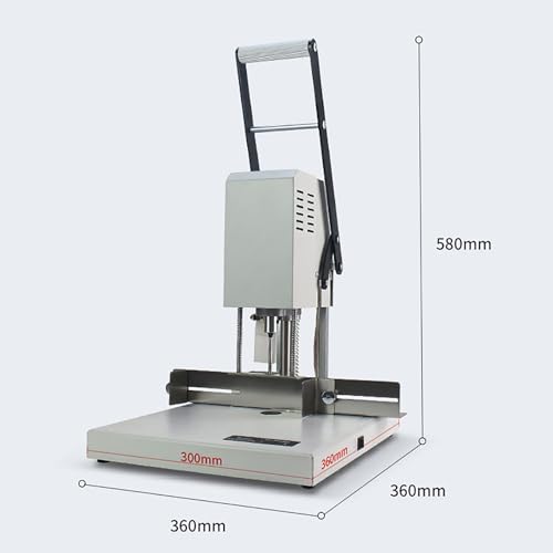 Wytaczarka do Papieru Heavy-Duty, Maszyna do Bindowania z Jednym Otworem 50 mm, Regulowane Marginesy, Inteligentne Wskazówki Perforacji, z Wiertłami do Użytku Biurowego