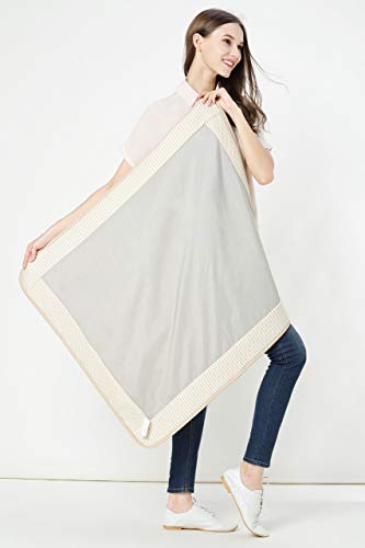 Radia Smart 5G Anti-Radiation, Emf Protection Baby Blanket, Pregnancy Belly Shielding, Organic Cotton, Cream, 35”X30 #TOP3