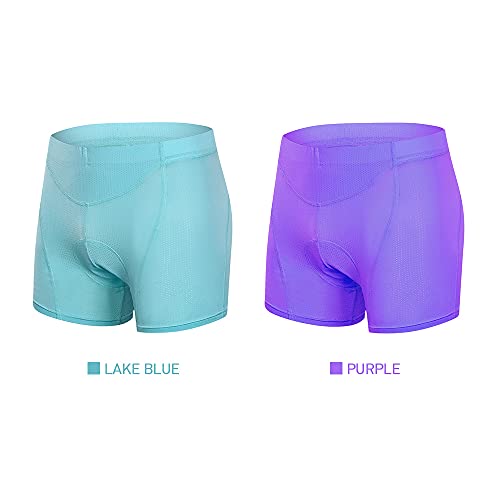 Tomshin Roupa íntima de ciclismo feminina 3D acolchoada malha respirável MTB bike ciclismo shorts sh