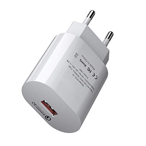 YHML Cargador USB 3.0 de Carga rápida QC3.0 Protección del portátil Cover