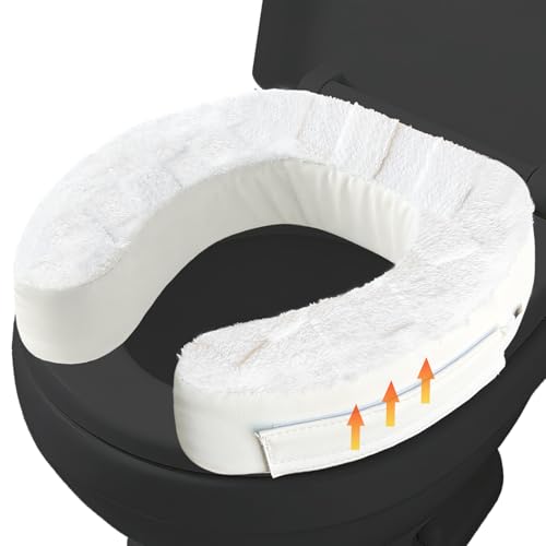 Toilet Seat Riser Cushion, 3-Inch Padded Toilet Seat Cushion for Seniors