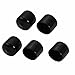 Tool parts 5Pcs 25mm Inner Dia PVC Flexible for Vinyl End Cap Screw Protector Cover Black