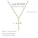 LuckFairy 14K Gold Plated Cross Necklace for Women,Dainty Cross Necklace 14K Gold Plated CZ Pendant Necklaces Simple Charm Cute Necklaces for Women Trendy Jewelry Gifts