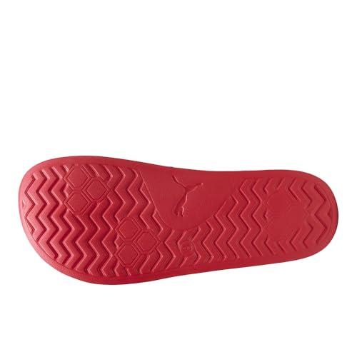 Image of PUMA Mens Formula 1 X Leadcat 2.0 Logo Slide Casual Sandals Casual - Red